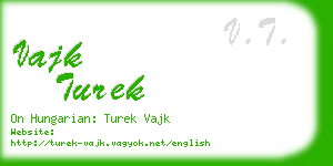 vajk turek business card